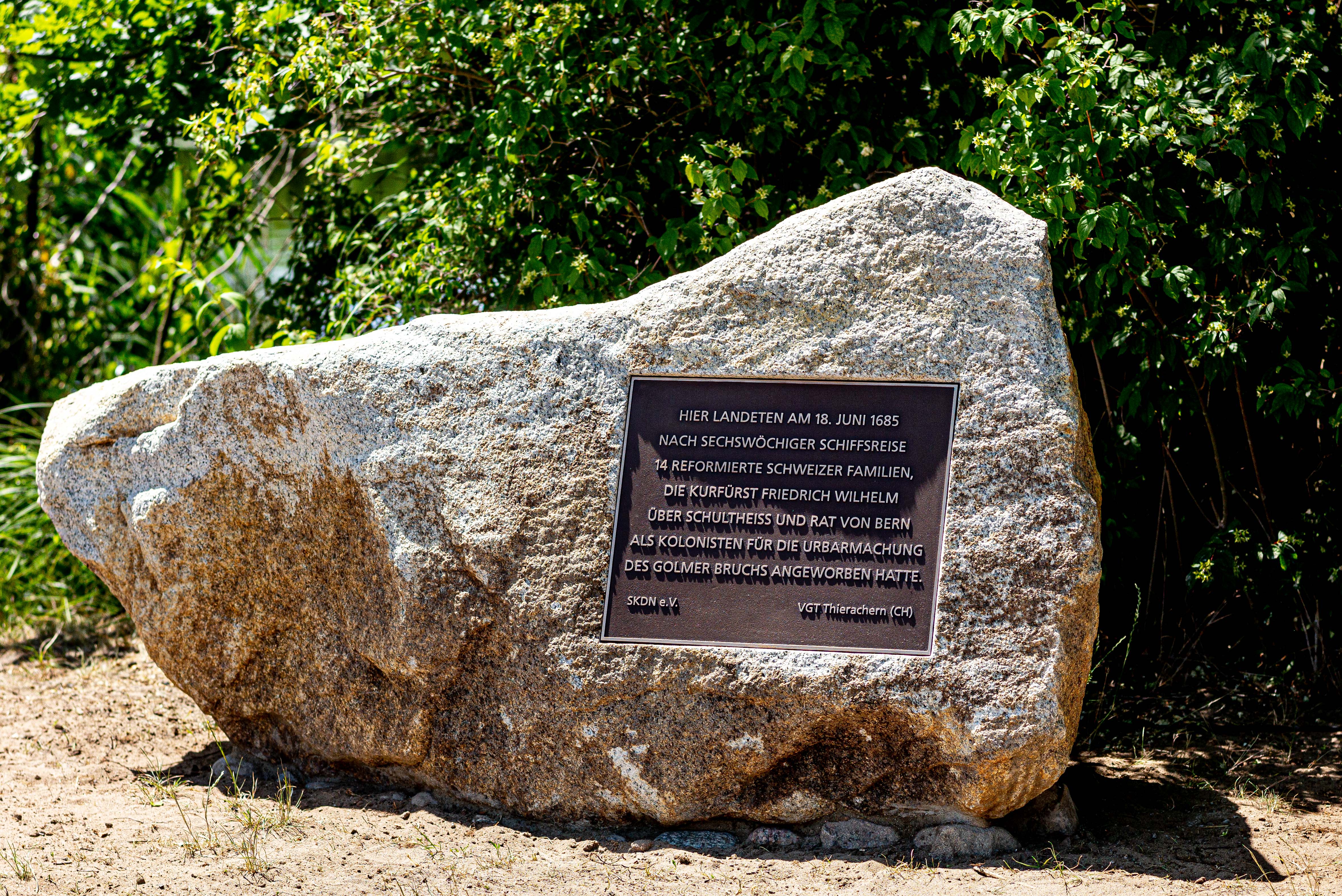 Gedenkstein Schweizerkolonisten